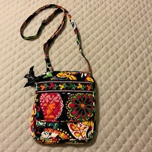 Vera Bradley Midnight With Mickey Pattern Crossbody
